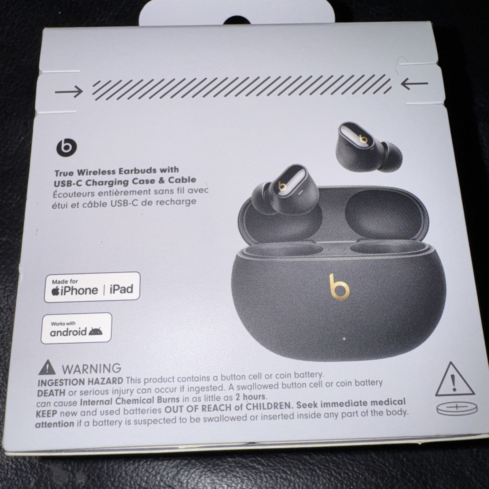 Beats Studio Buds + | True Wireless Noise Cancelling One Size, Black/Gold