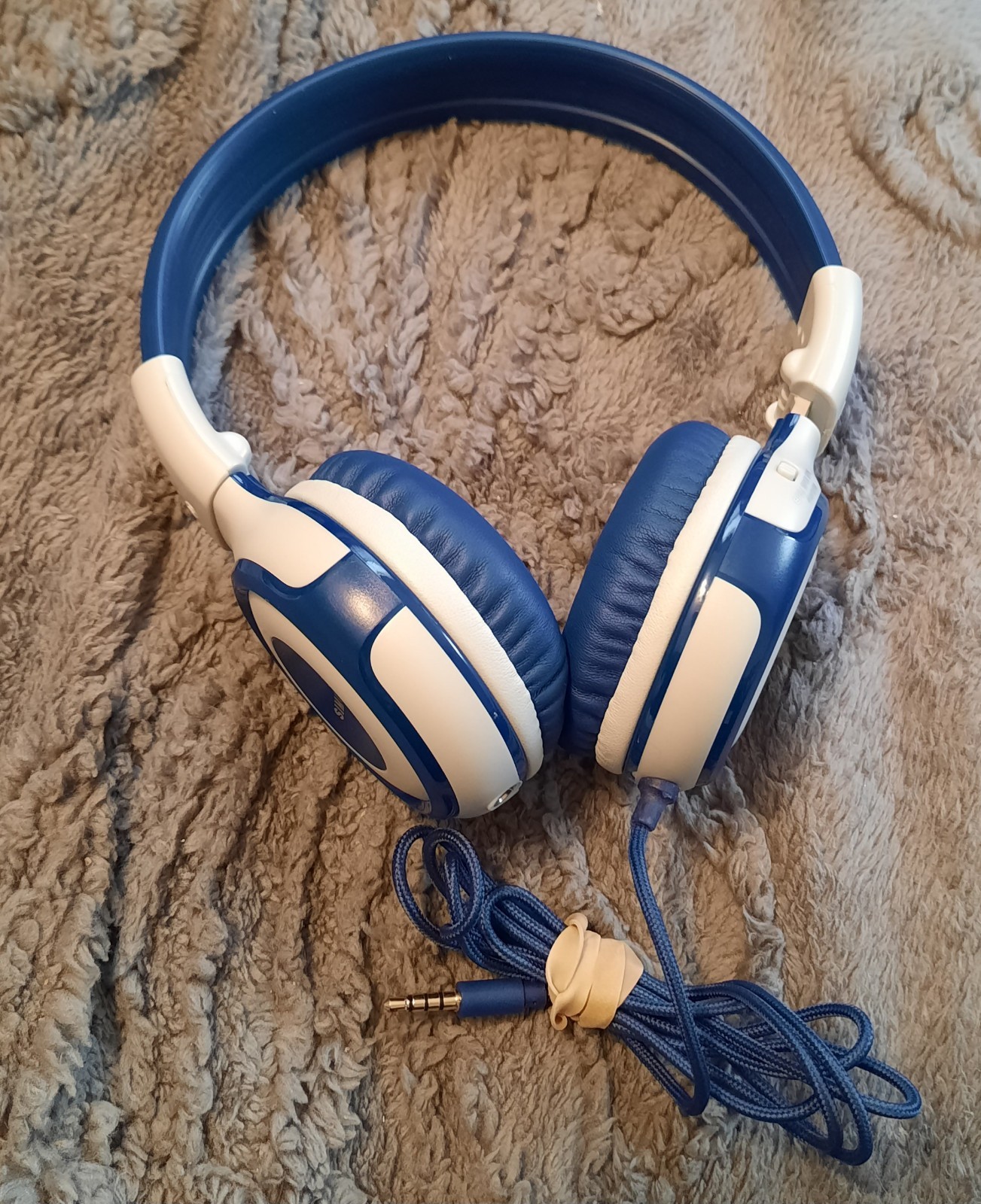 SIMOLIO Wireless Bluetooth Headphones for Kids Music Blue w/ Case