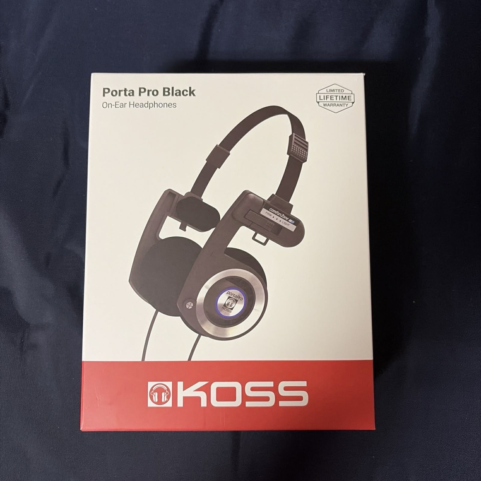 Koss Porta Pro Black On-Ear Headphones Retro Style (BRAND NEW UNUSED/ W BOX)