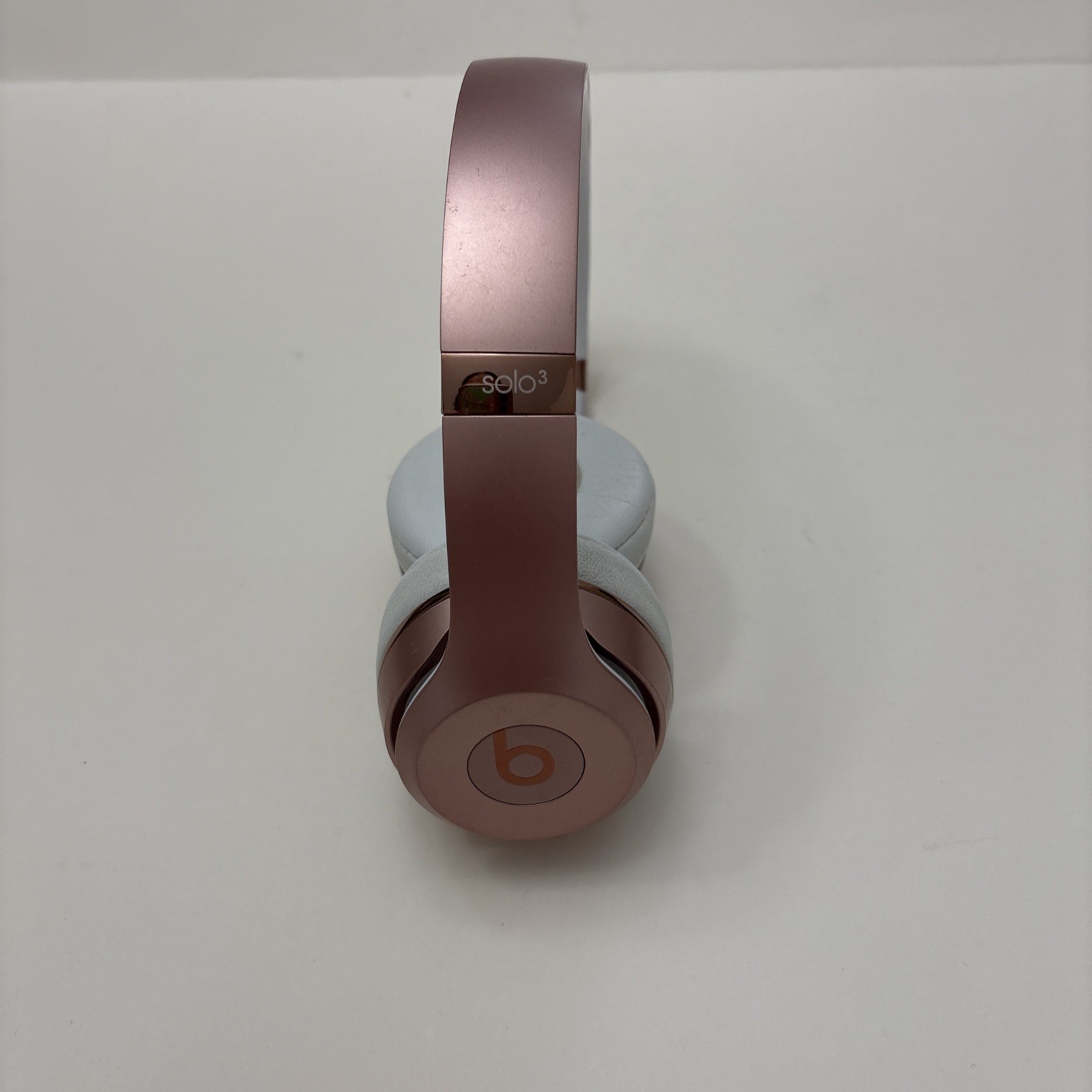Beats Solo3 Wireless Bluetooth Headphones Rose Gold w/ Case USB Cable Tested