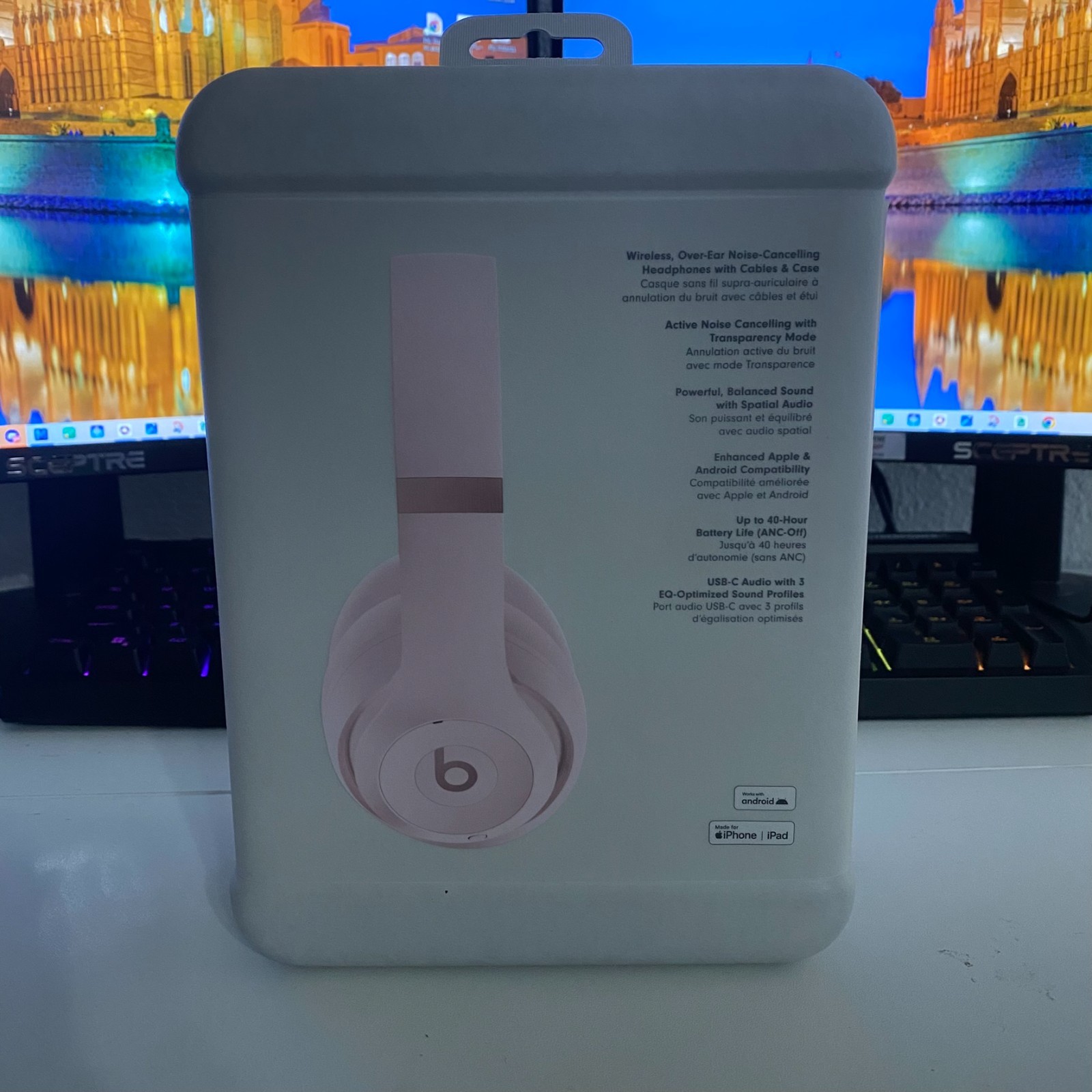 NEW SEALED Beats Studio Pro Wireless Noise Cancelling Headphones Soft Pink A2924