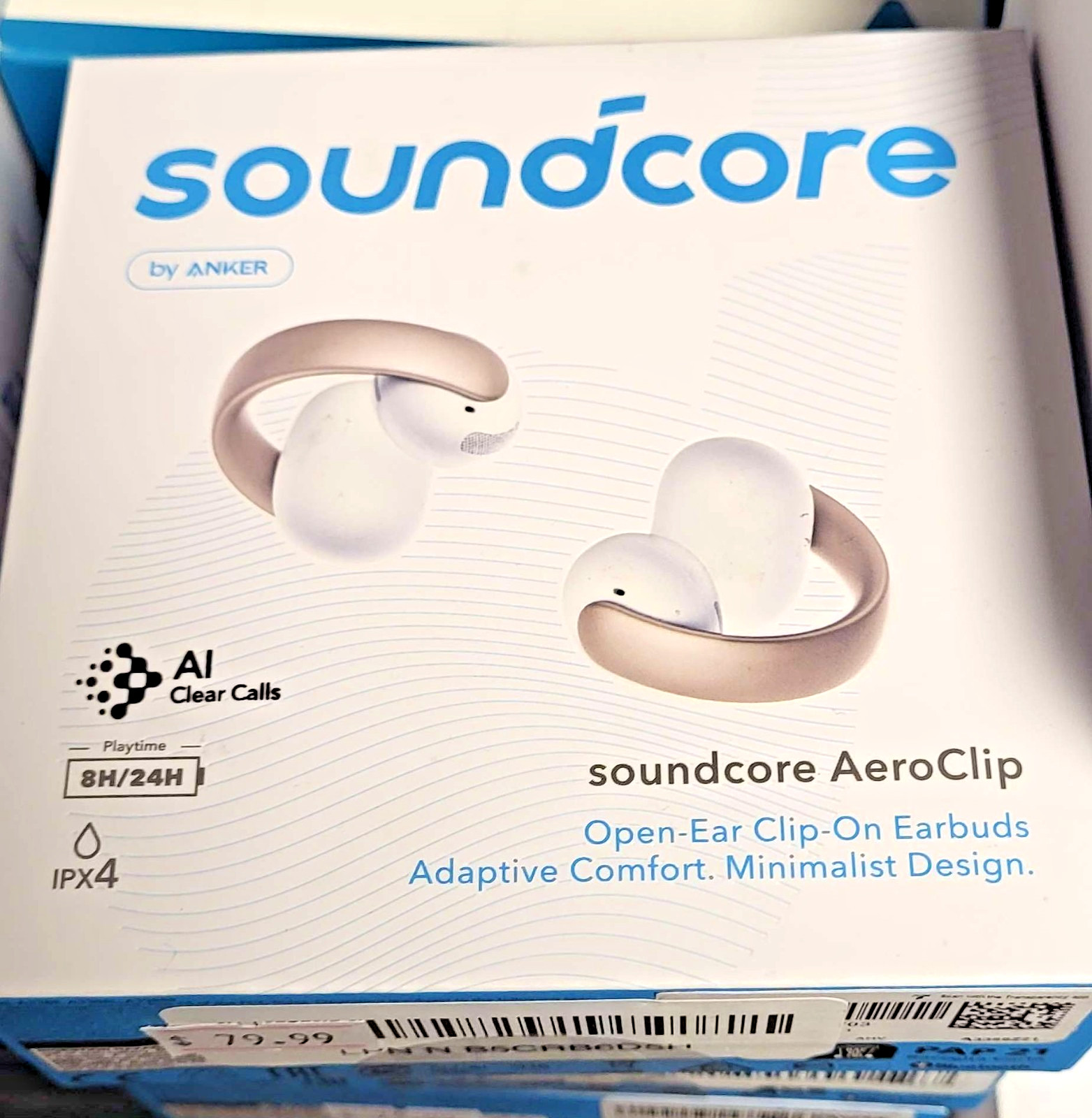 🔥Soundcore AeroClip Open-Ear Clip-On Earbuds Adaptive Comfort 4