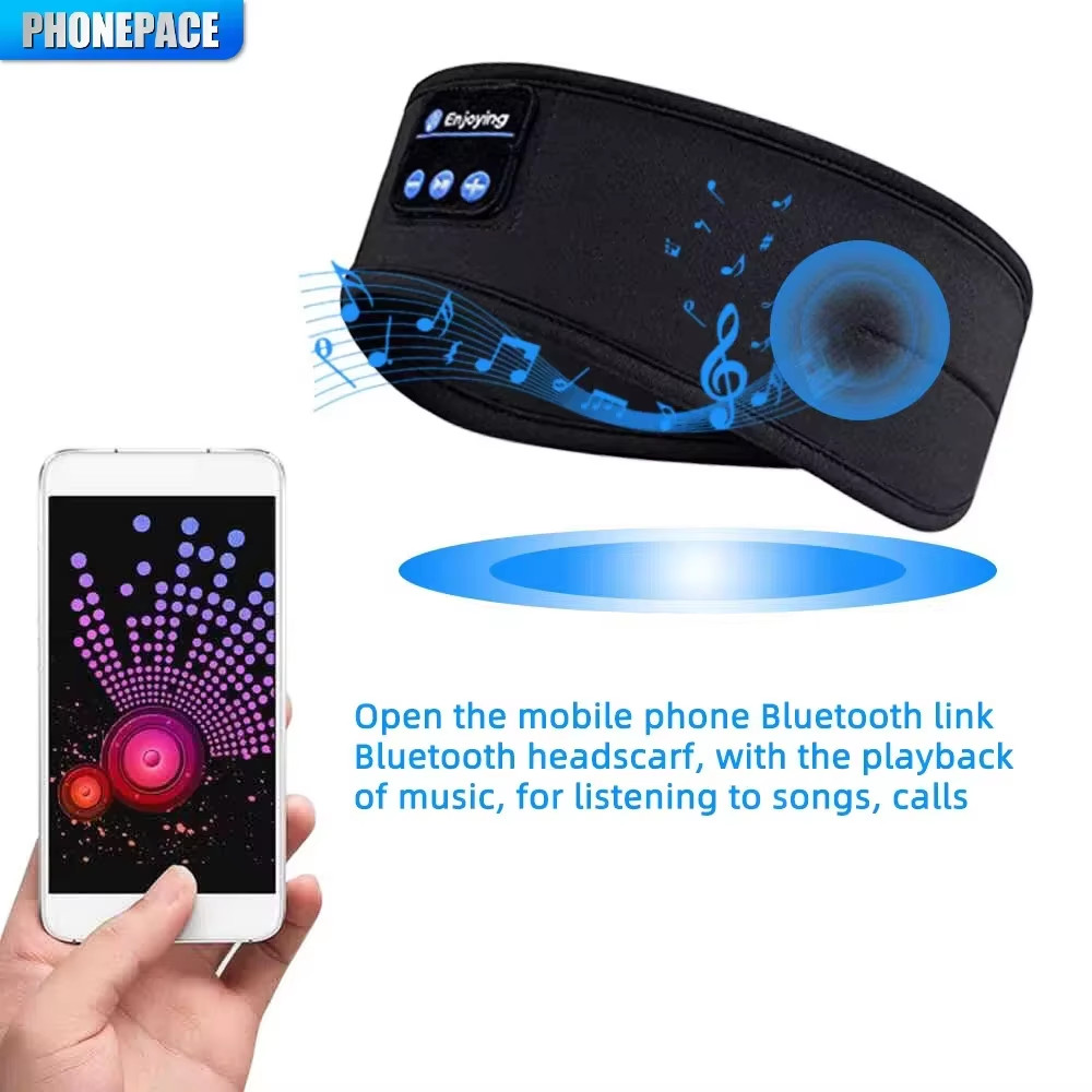 Bluetooth Sleep Headphones – 3-in-1 Wireless Sports Headband & Music Eye Mask