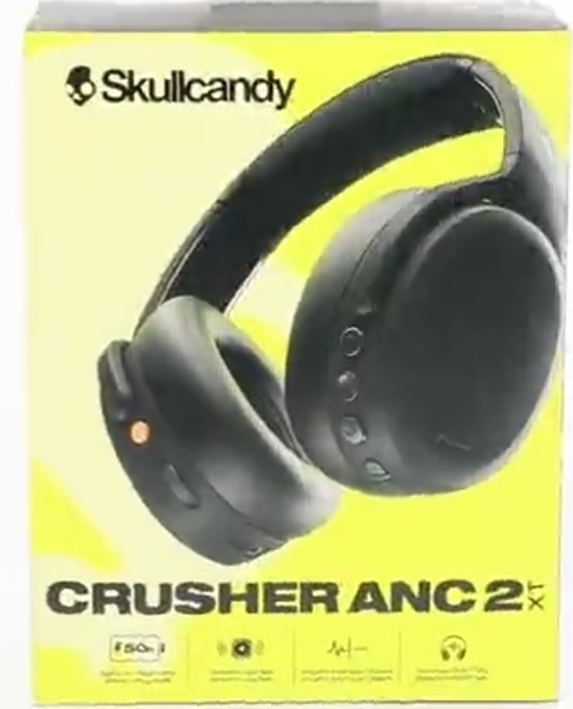 🔥Skullcandy Crusher ANC XT 2 Over-Ear Headphones-Black FACTORY SEAL FREE SHIP!