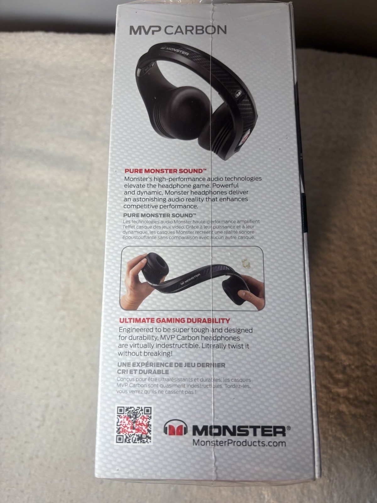 MVP MONSTER CARBON ULTRA HIGH DEFINITION GAMING HEAD SET, NEW