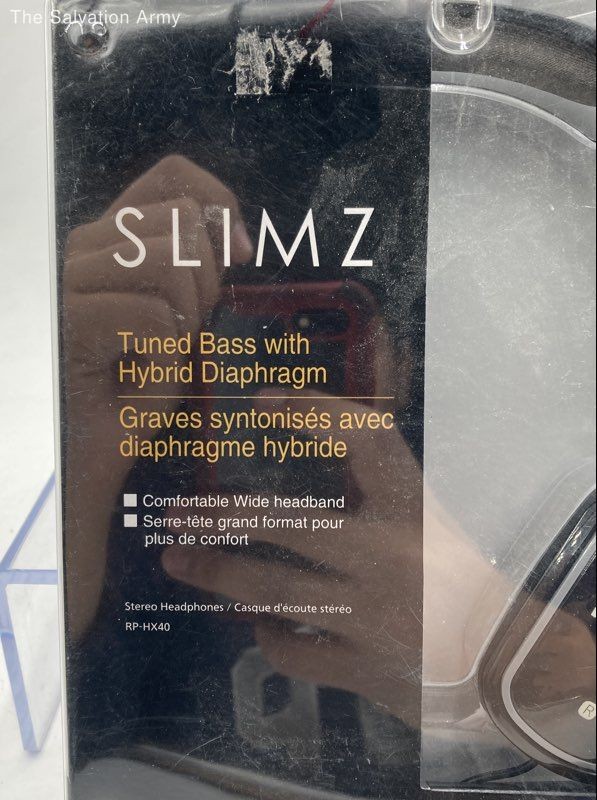 Panasonic RP-HX40 Black Slimz Stereo Hybrid Diaphragm 3.5mm Over Ear Headphones