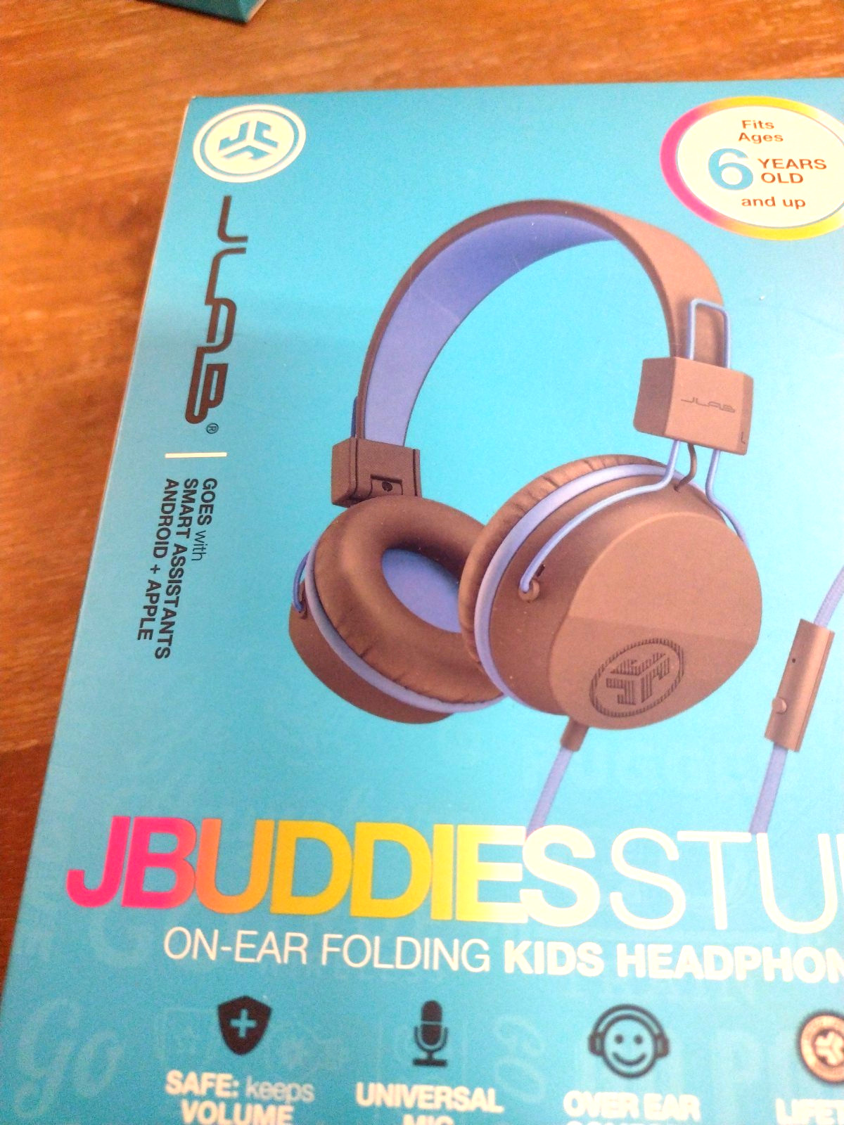 JLab JBuddies Studio Wired Kids Headphones On-Ear, Volume Limiter, School/Travel