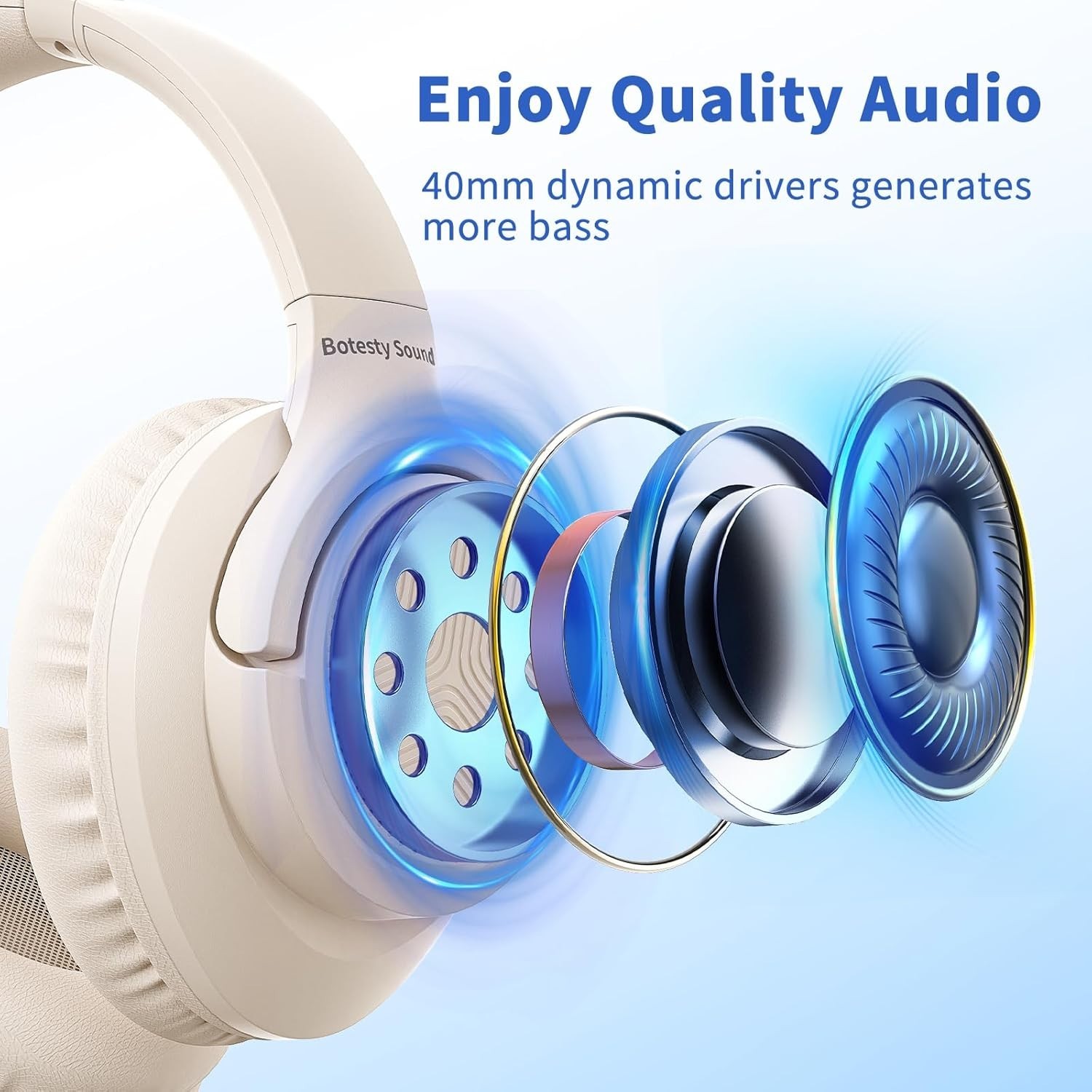Headphones Wired with Microphone, Over Ear Foldable 3.5mm Plug in Headphones …