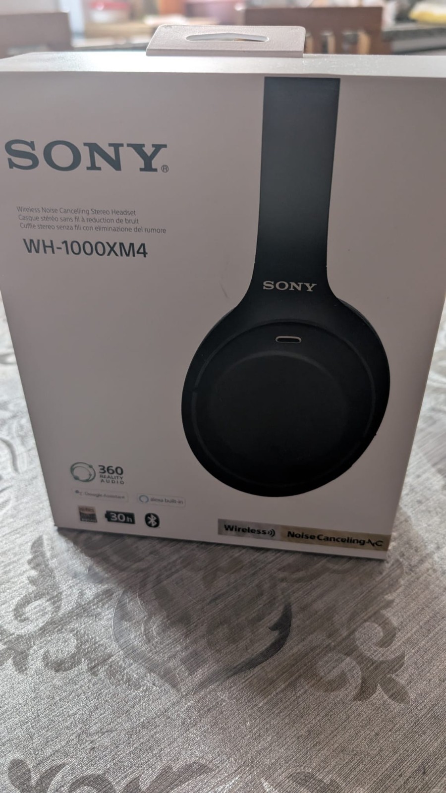 Sony WH-1000XM4 Bluetooth Noise Cancelling Headphones – Black