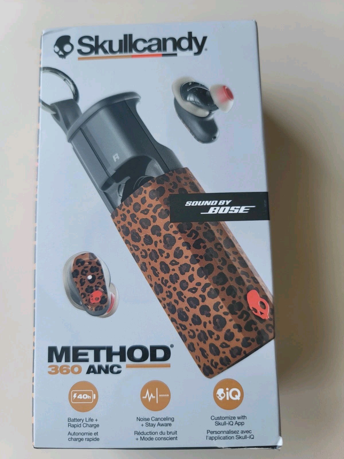 Skullcandy Method 360 ANC Wireless Bluetooth Earbuds Leopard