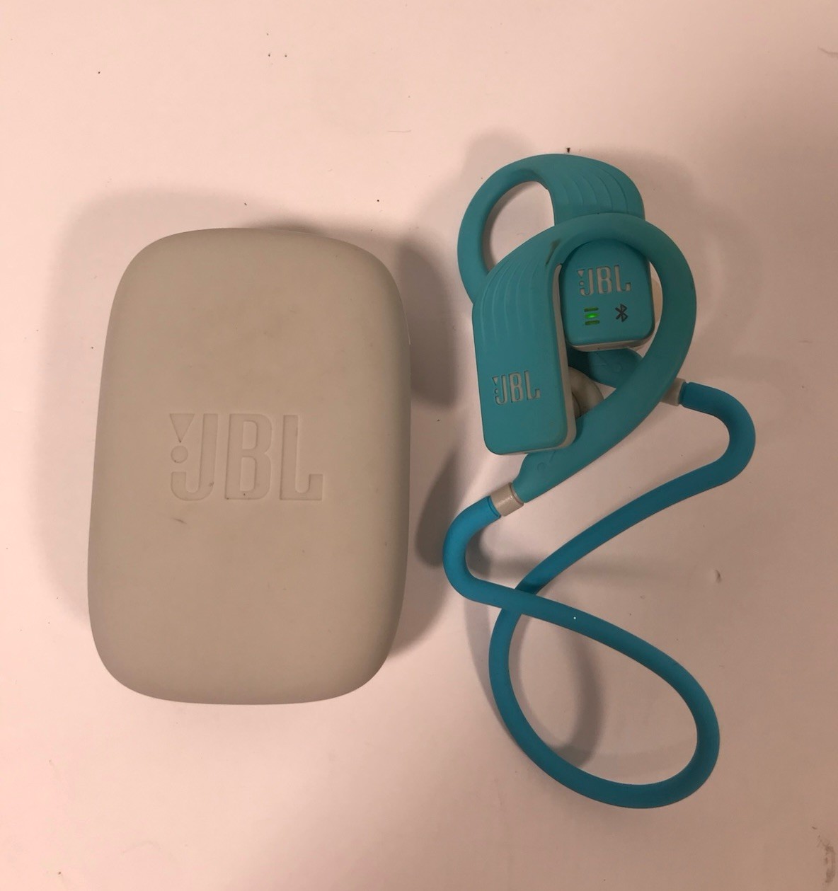 JBL Endurance Dive Wireless Waterproof Headphones Blue with Case