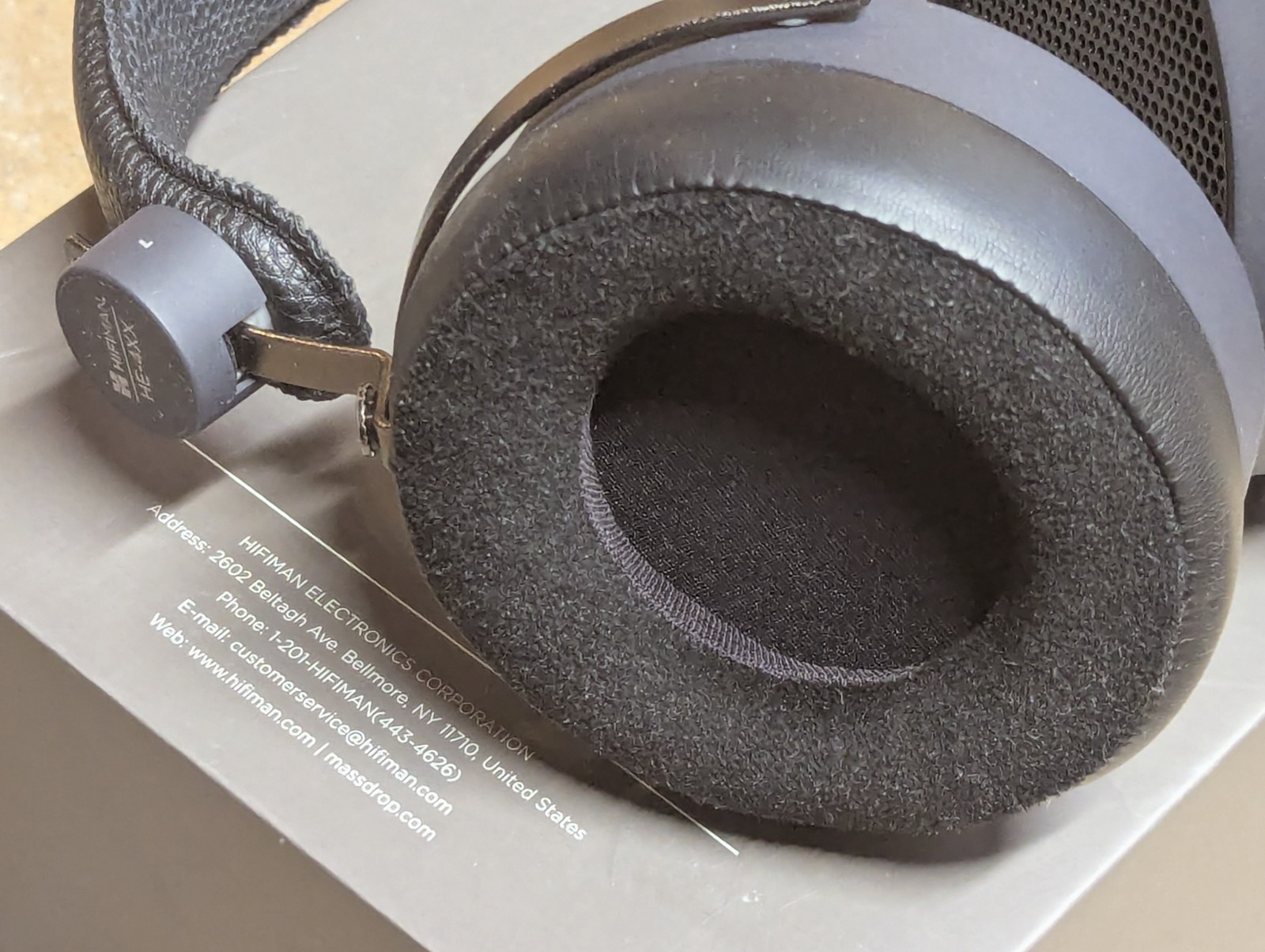 Hifiman Massdrop HE-4XX Open Back Planar Magnetic Headphones Black 35ohm 3.5mm