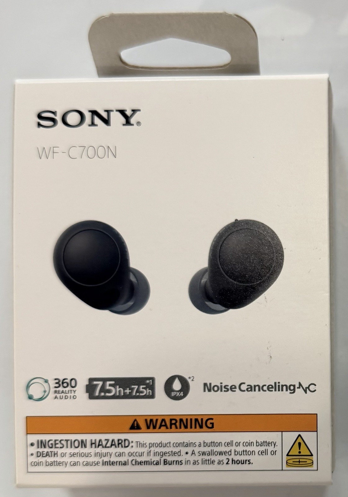Sony WF-C700N Truly Wireless Noise Canceling in-Ear Bluetooth Earbuds Black New