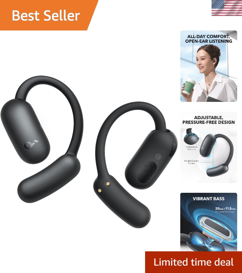 AeroFit 2 by , Open-Ear Headphones, 4 Adjustable Positions for Every Ear Size…