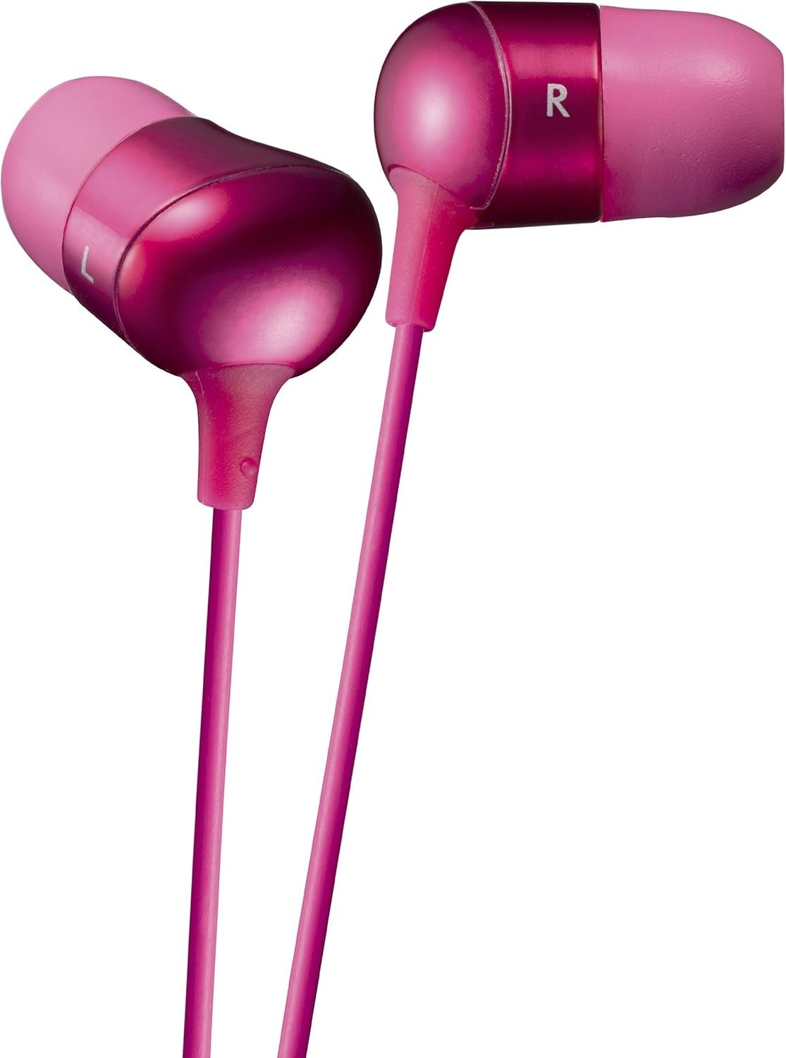 JVC HAFX35PE Pink Marshmallow In Ear Headphone Noise Isolating Wired Earbuds