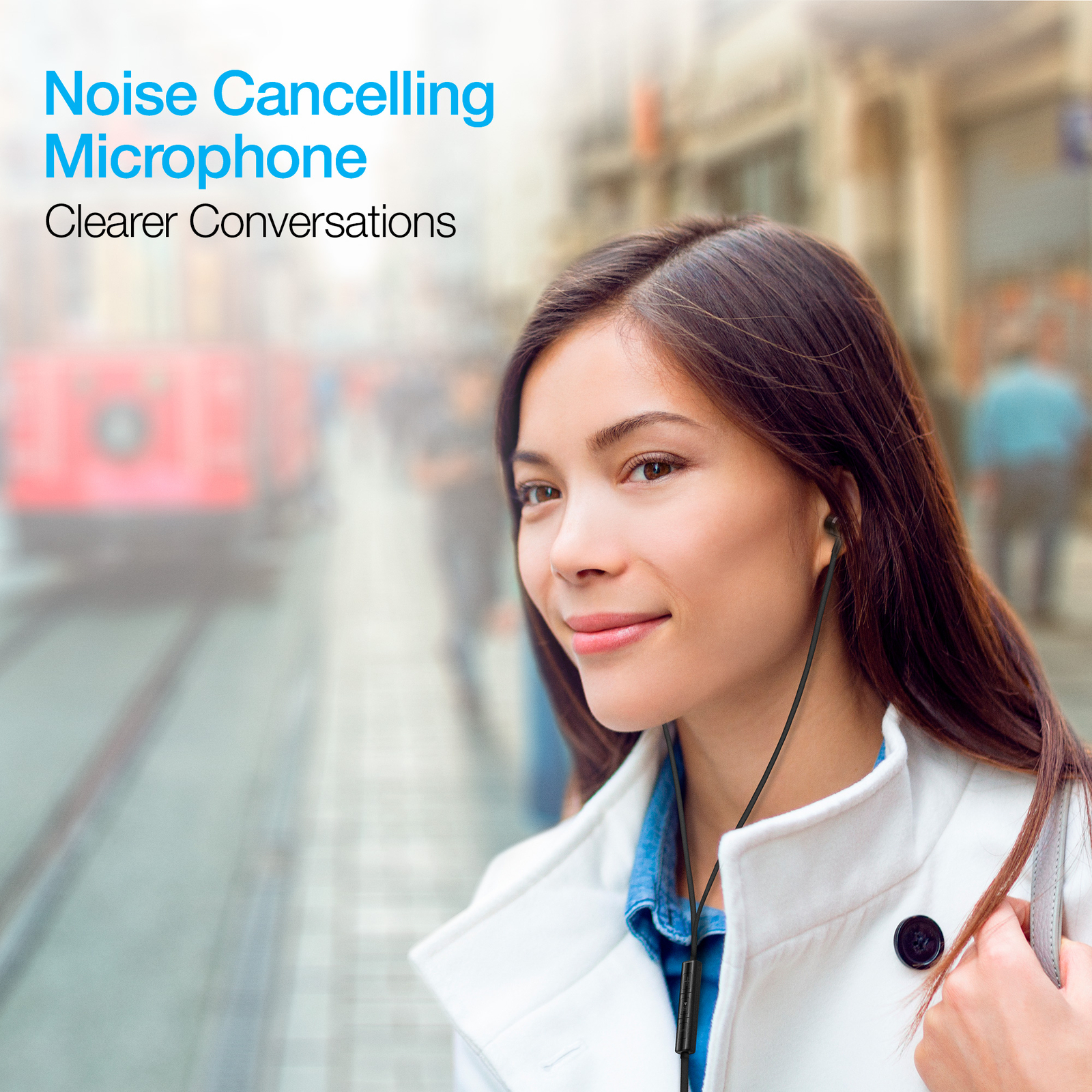 Naztech USB-C Metal Earphones for Hands-Free Music and Calls with High-Fi Audio