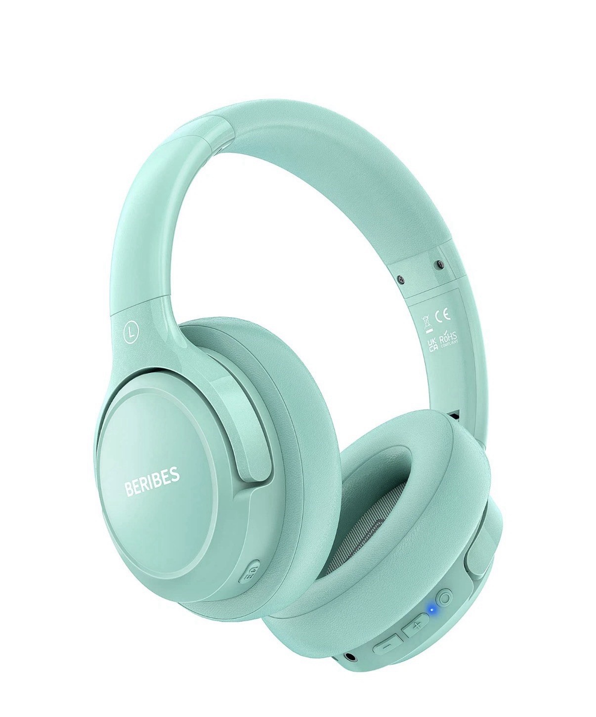 BERIBES 65H Wireless Over-Ear Headphones Mint Green 65 Hours Built-in Mic