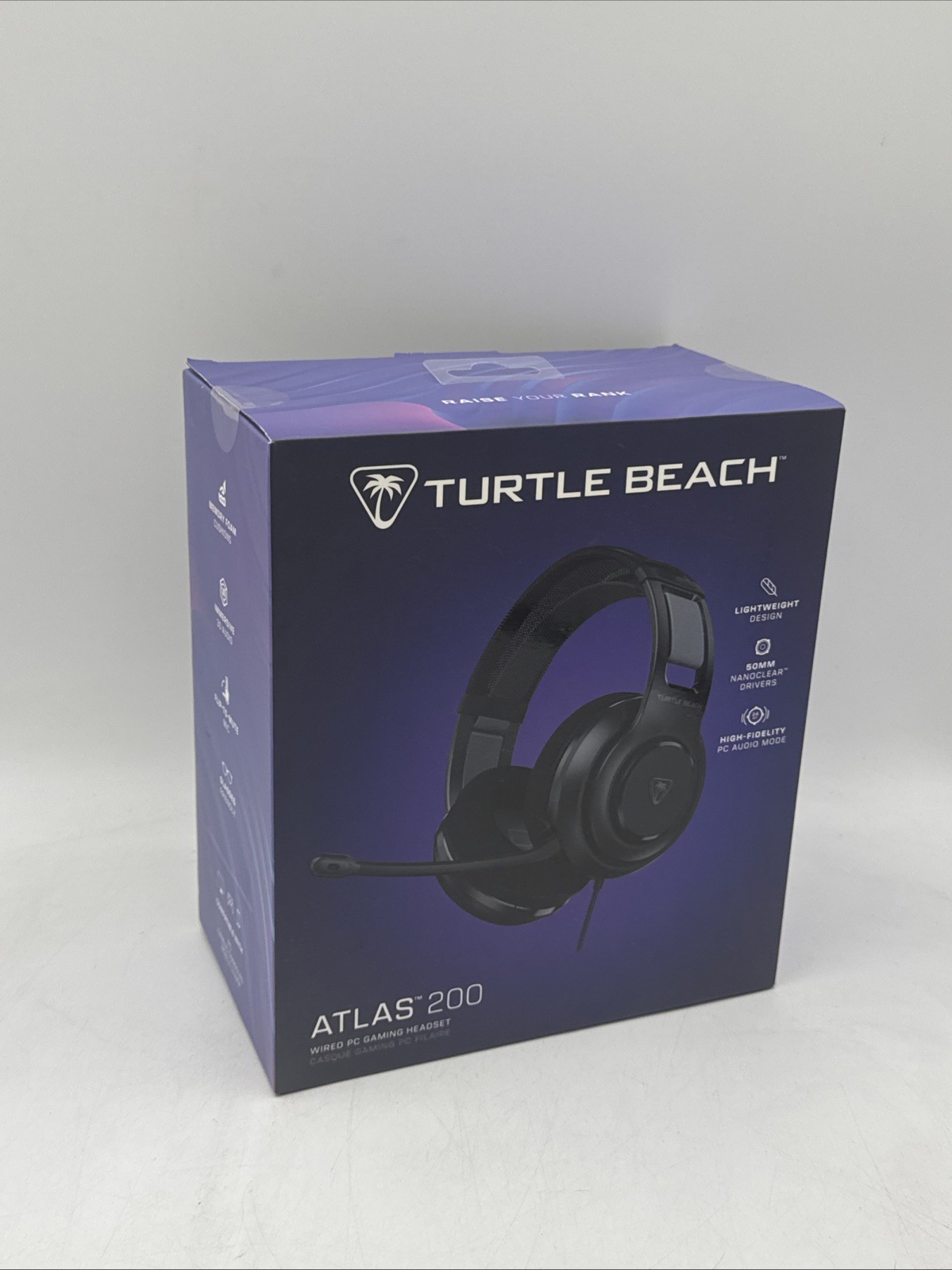 TURTLE BEACH Atlas 200 Wired PC Console and Mobile Gaming Headset – Black