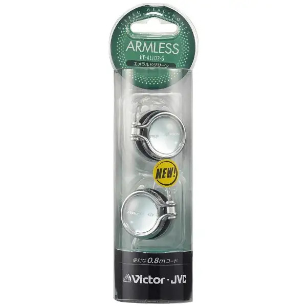 JVC JAPAN Ear Fit Headphone stereo HP-AL102 HP-AL102-G Emerald Green Audio