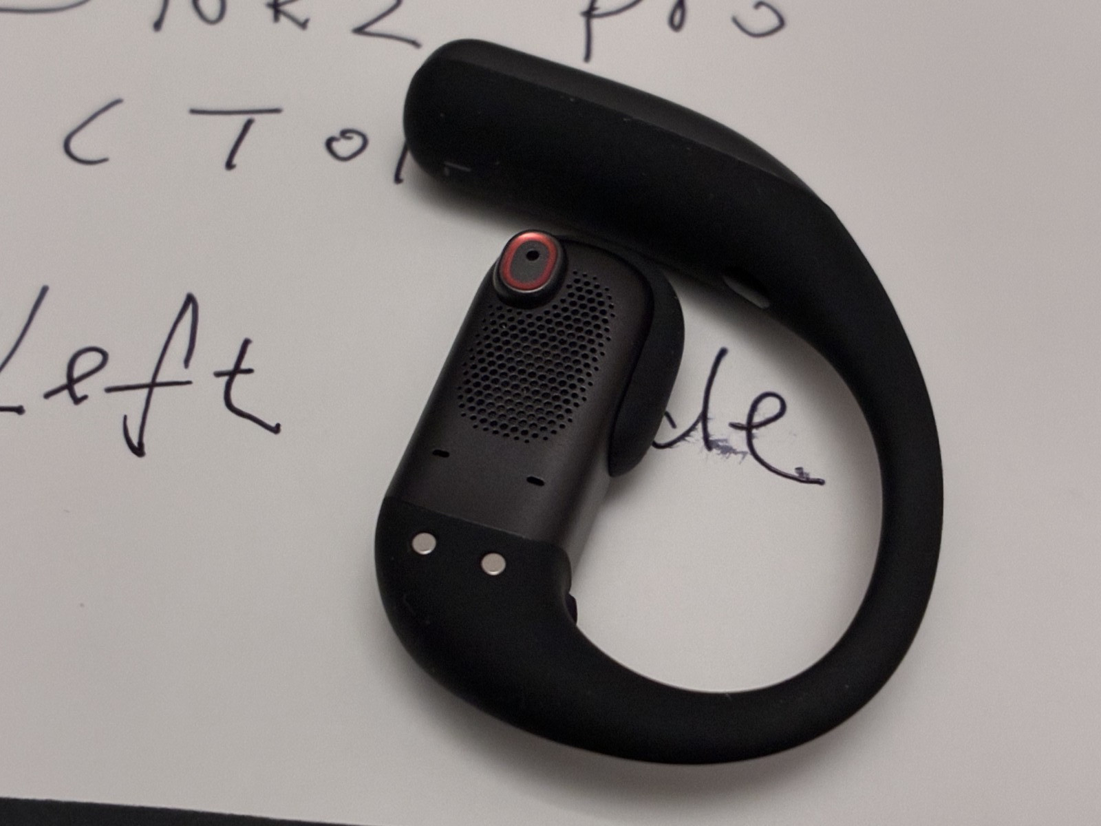 Shokz – OpenFit Pro (T010) -True Wireless Earbuds Black – Left Side