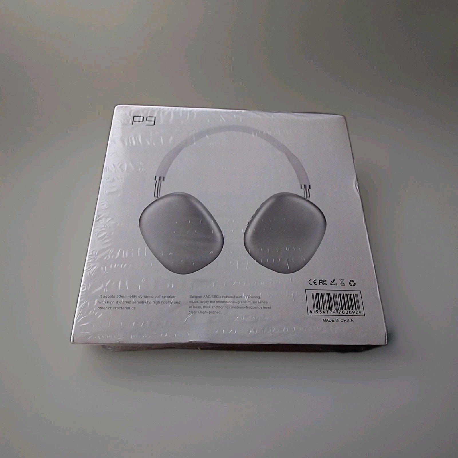 Model P9 Bluetooth Headset Headphones 50mm HiFi Dynamic Coil Speaker NEW IN BOX