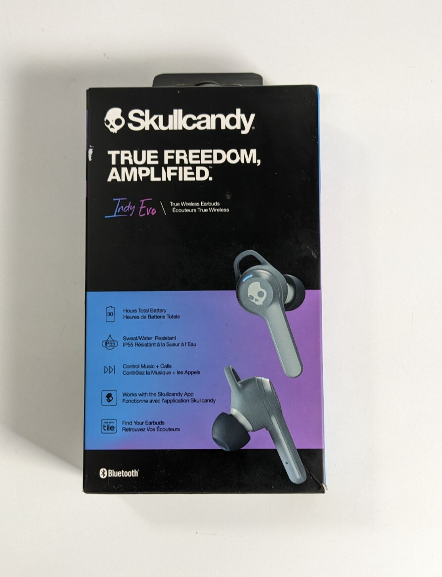 Skullcandy Indy Evo (‎S2IVW-N744) True Wireless In-Ear Earbuds- Chill Grey