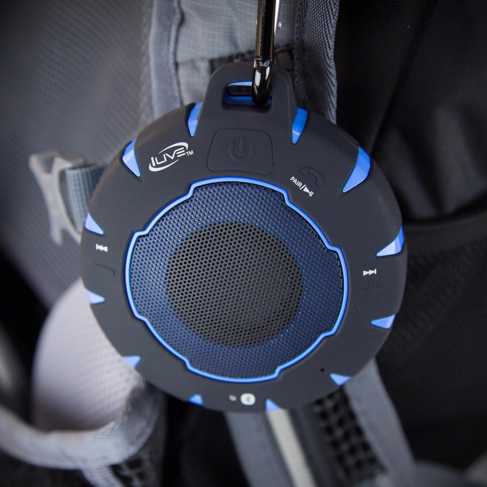 iLive Electronics Waterproof Wireless Speaker, Includes No Size, Black/Blue
