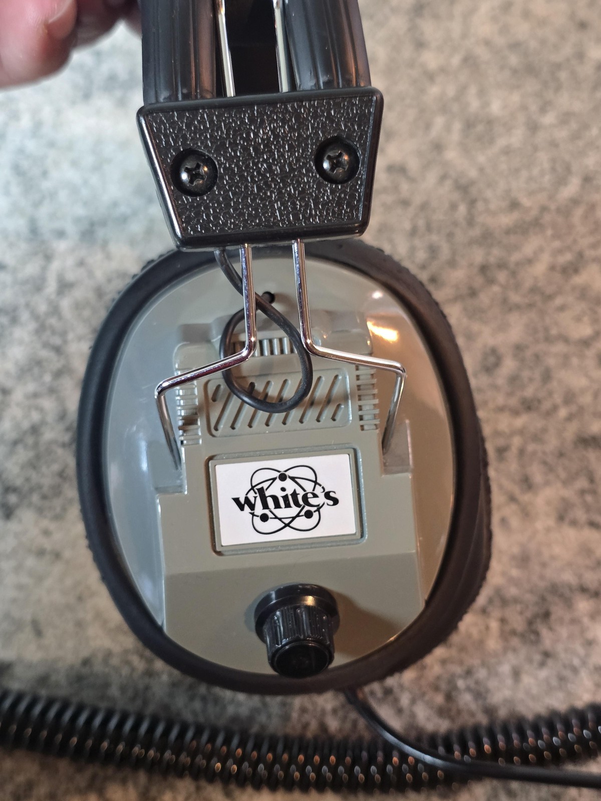 Whites Metal Detector Headphones Over Ear Coiled 6.35mm Stereo Wired Plug