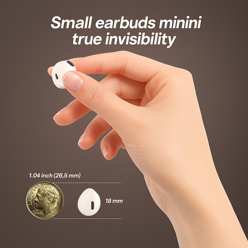 2025 NEW Mini Earbuds Invisible Sleep Headphone Bluetooth 5.2 Earphones Wireless