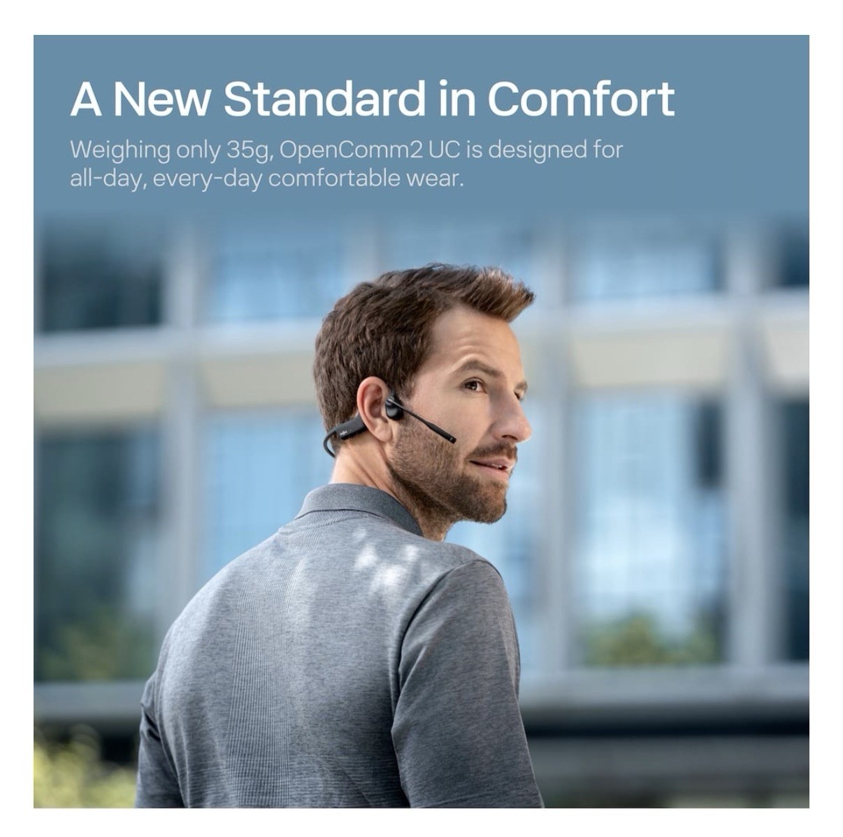SHOKZ OpenComm 2 Stereo Bone Conduction Bluetooth Headset – NEW & SEALED