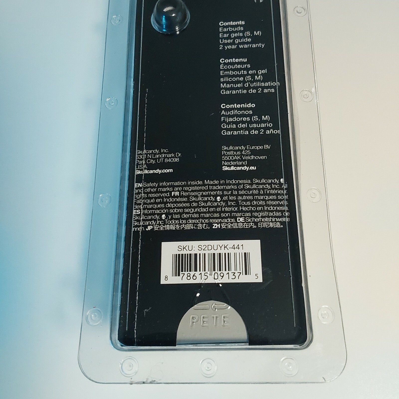 Skullcandy Earbuds W/Microphone Jib New In Package