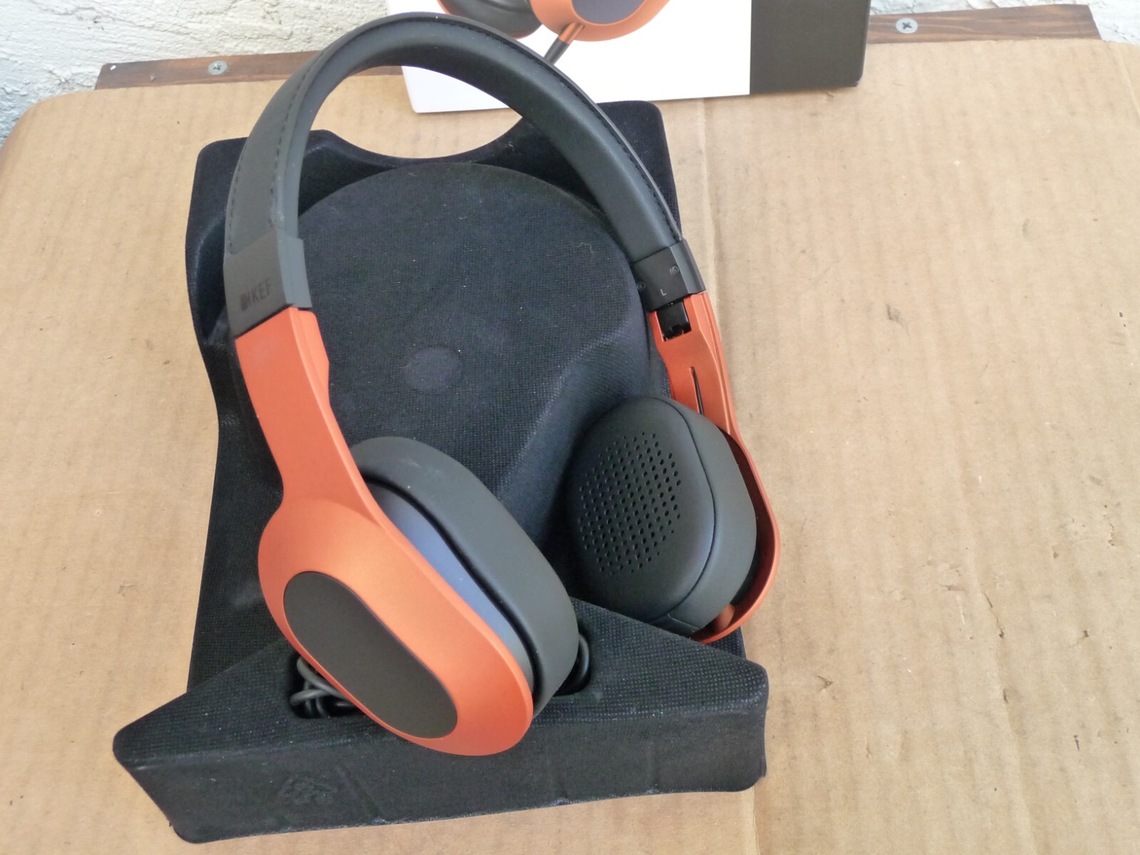 KEF M400 On-Ear Hi-Fi Headphones Orange