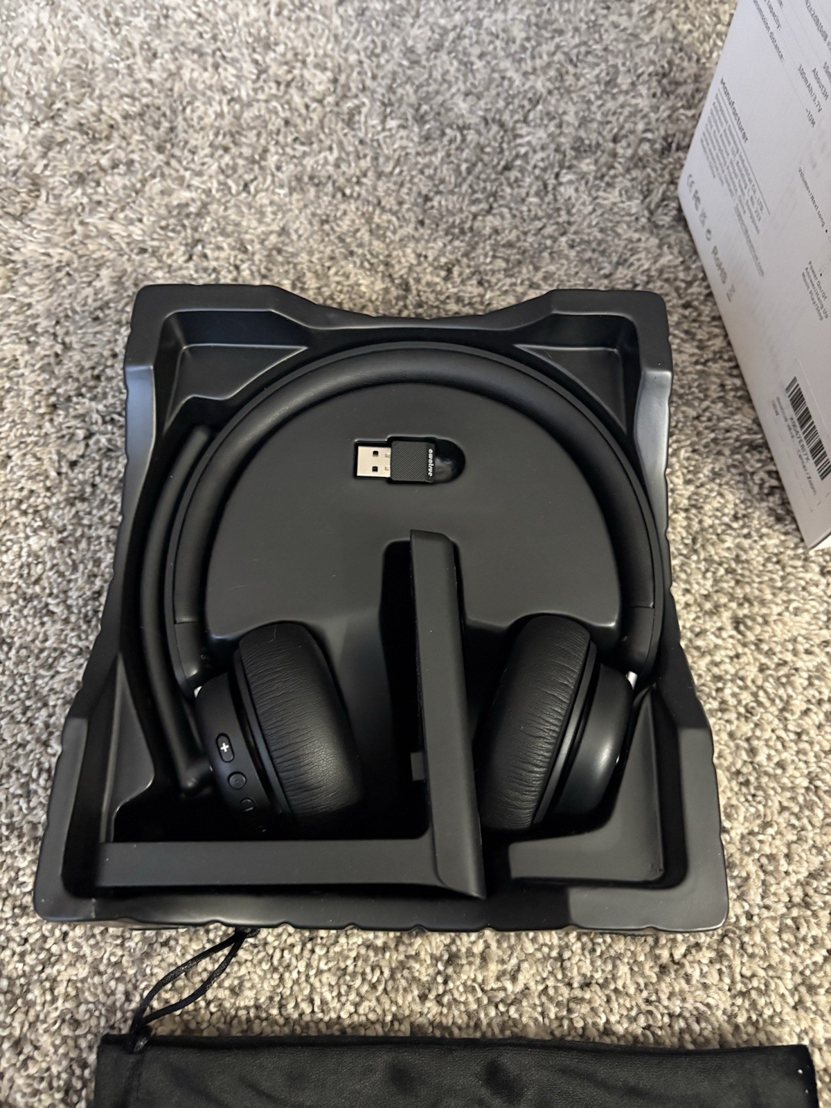 Wireless Headset w/ Mic Bluetooth 5.3 Noise Cancelling for Zoom/Call Center