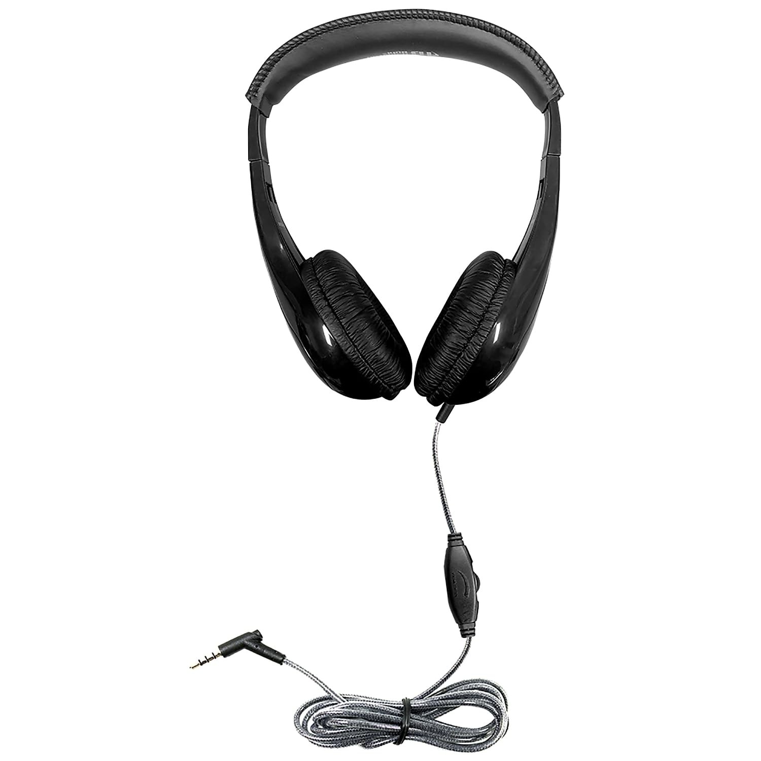 Motive8 Mid-Sized Multimedia Headphone with in-line Volume Control , Black