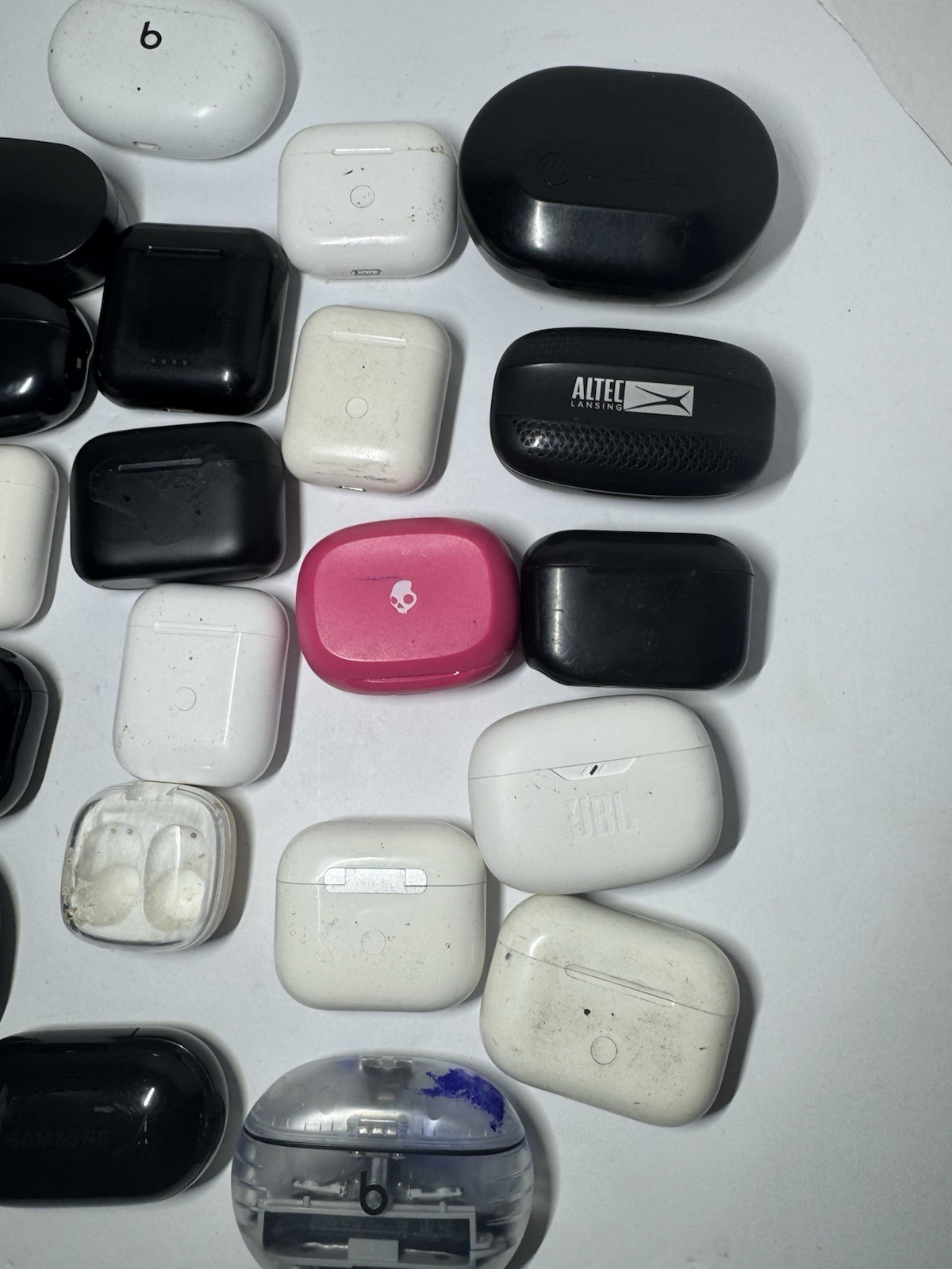 Assorted Earbud Cases Lot of 35 Various Brands and Colors See Photos