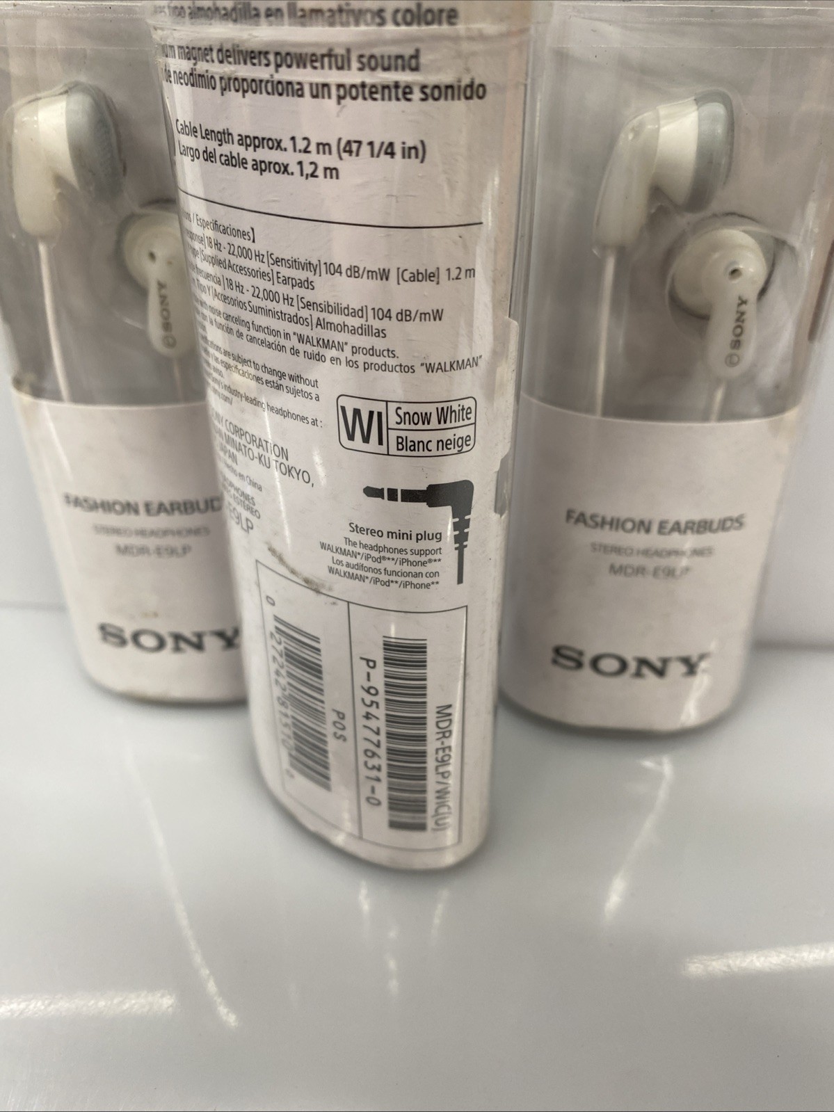 Sony MDR-E9LP Stereo In-Ear Headphones (WHITE)