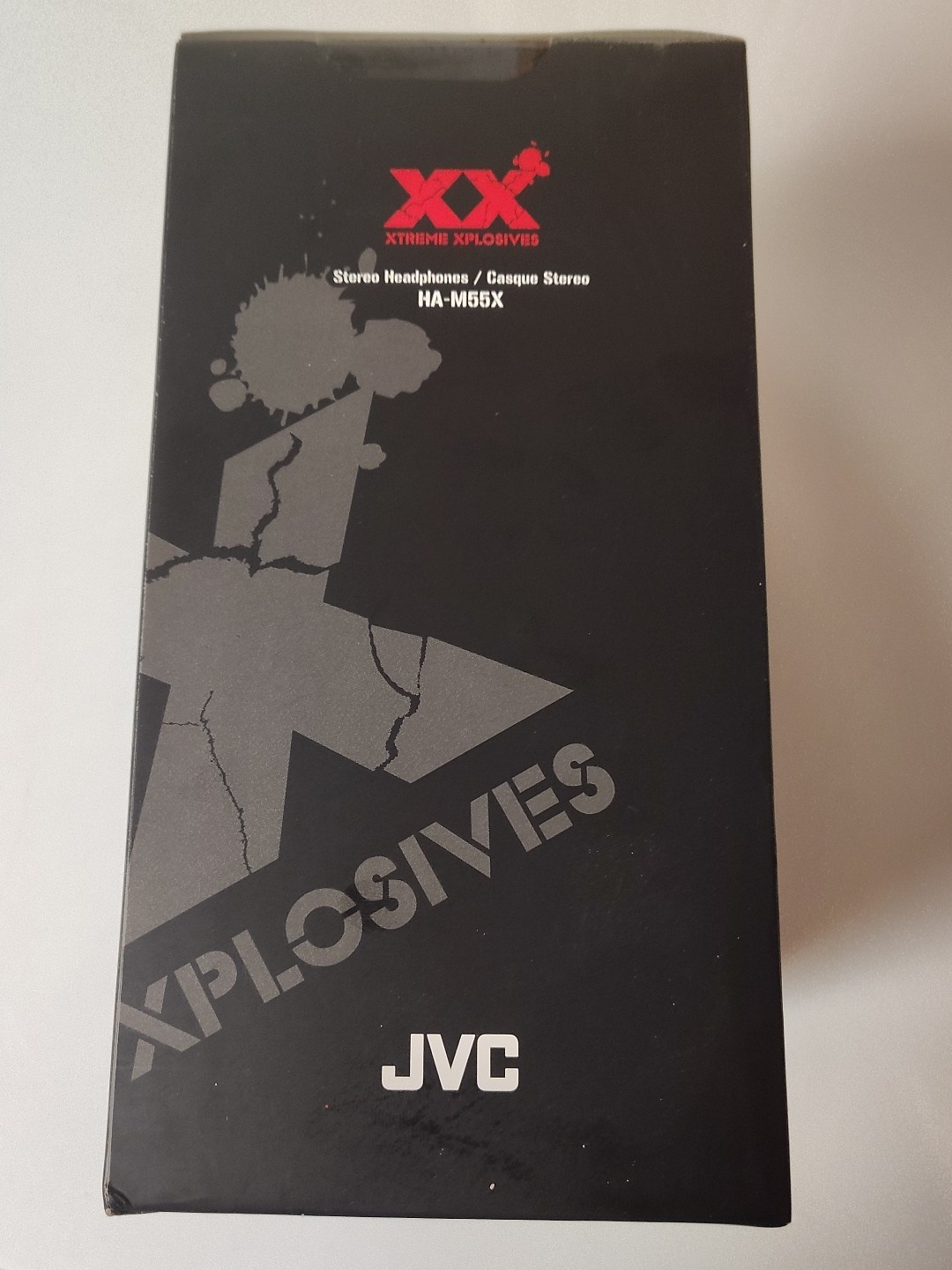 SEALED JVC Xtreme Xplosives Headphones XX Microphone Black Red HA-M55X