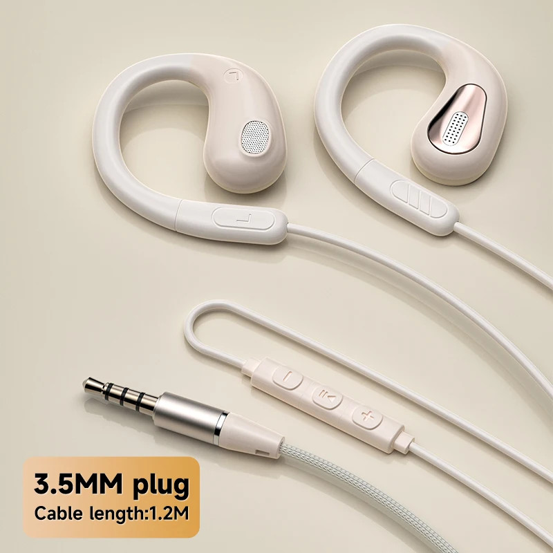 3.5mm TP-C Wired Not in Ear Headphones 9D Surround Sound Music Gaming Headset Ul