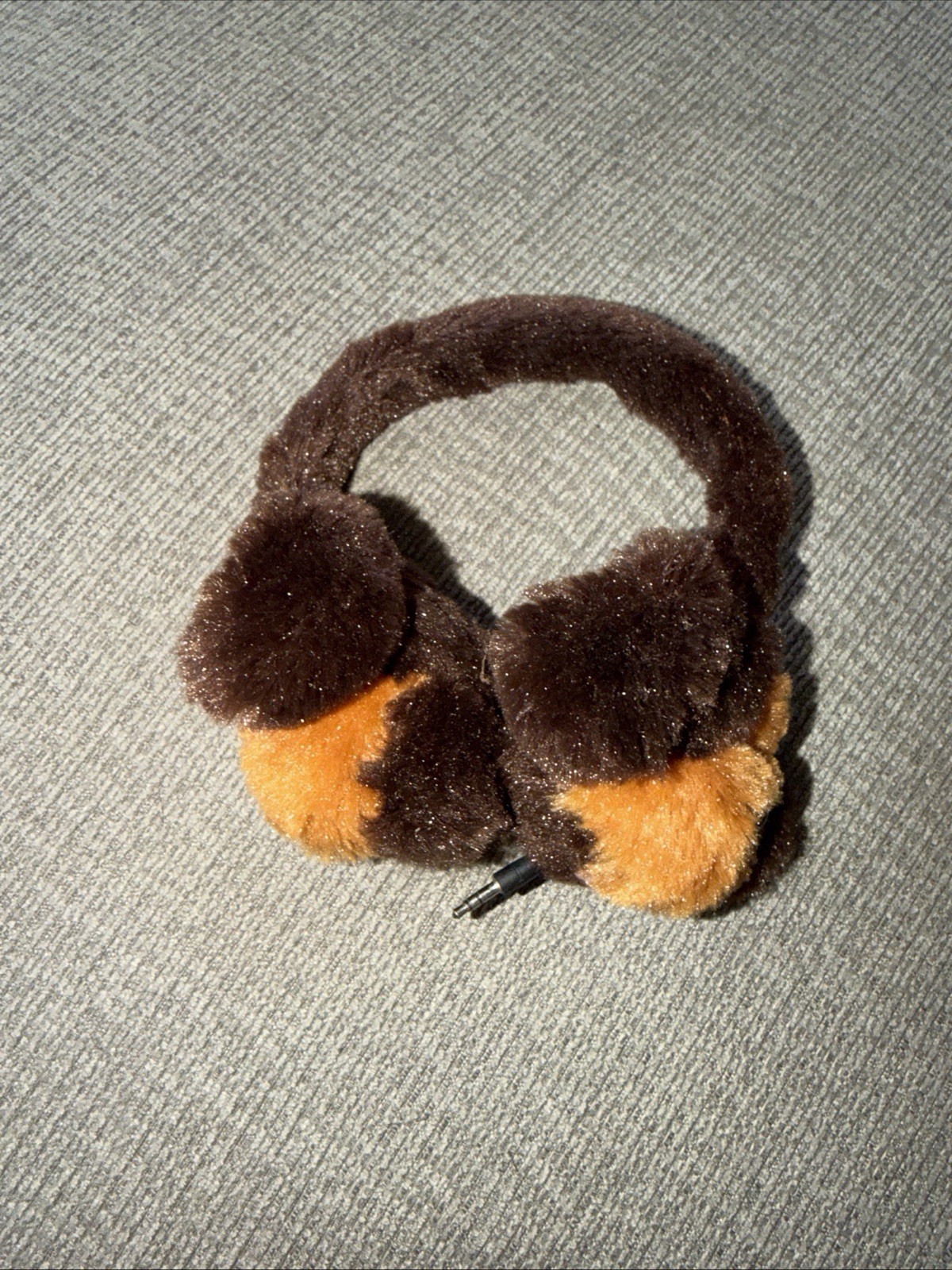 Brown And Black PuppyWired Headphones for Kids with Microphone 3.5mm Jack On Ear