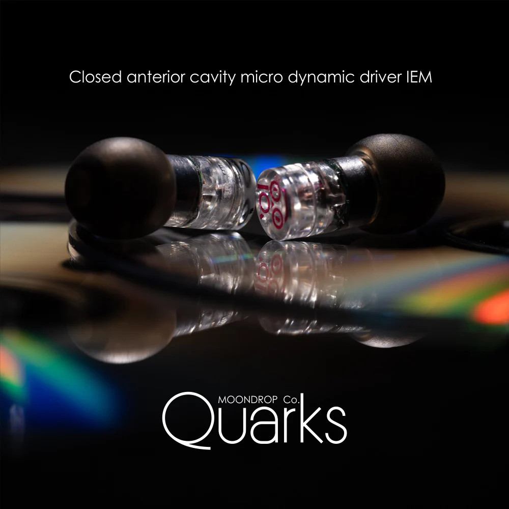 MOONDROP Quarks Wired Earphones 6mm Dynamic Driver IEMs In-Ear Headphones