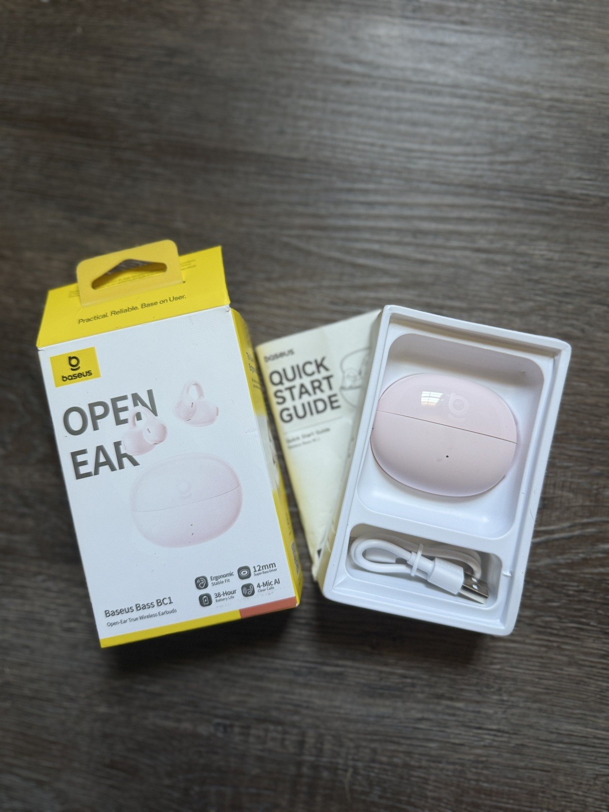 Baseus Bass BC1 Clip Buds 38H Open Ear