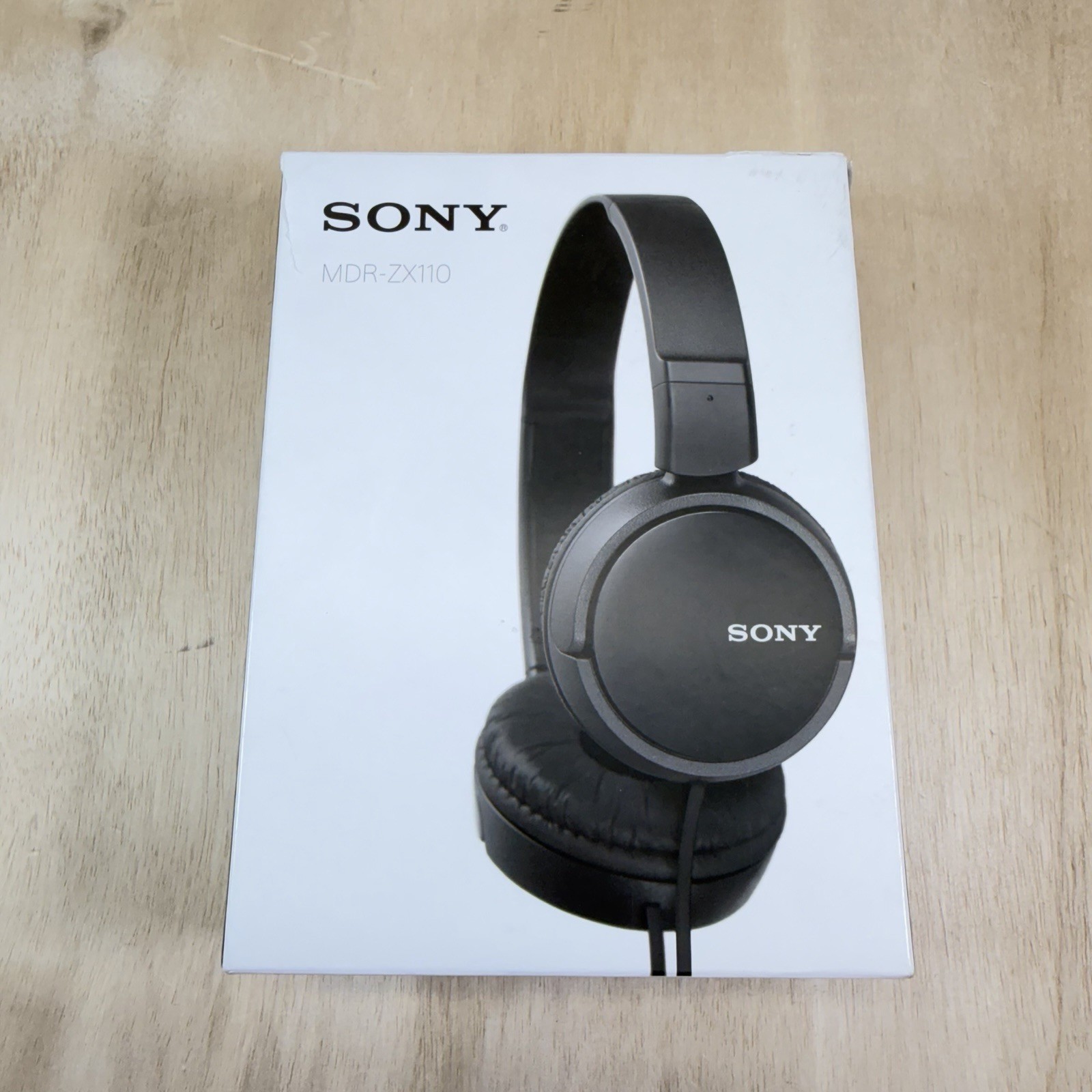 Sony MDR‑ZX110 Wired On‑Ear Headphones Lightweight, Foldable, 30 mm Drivers