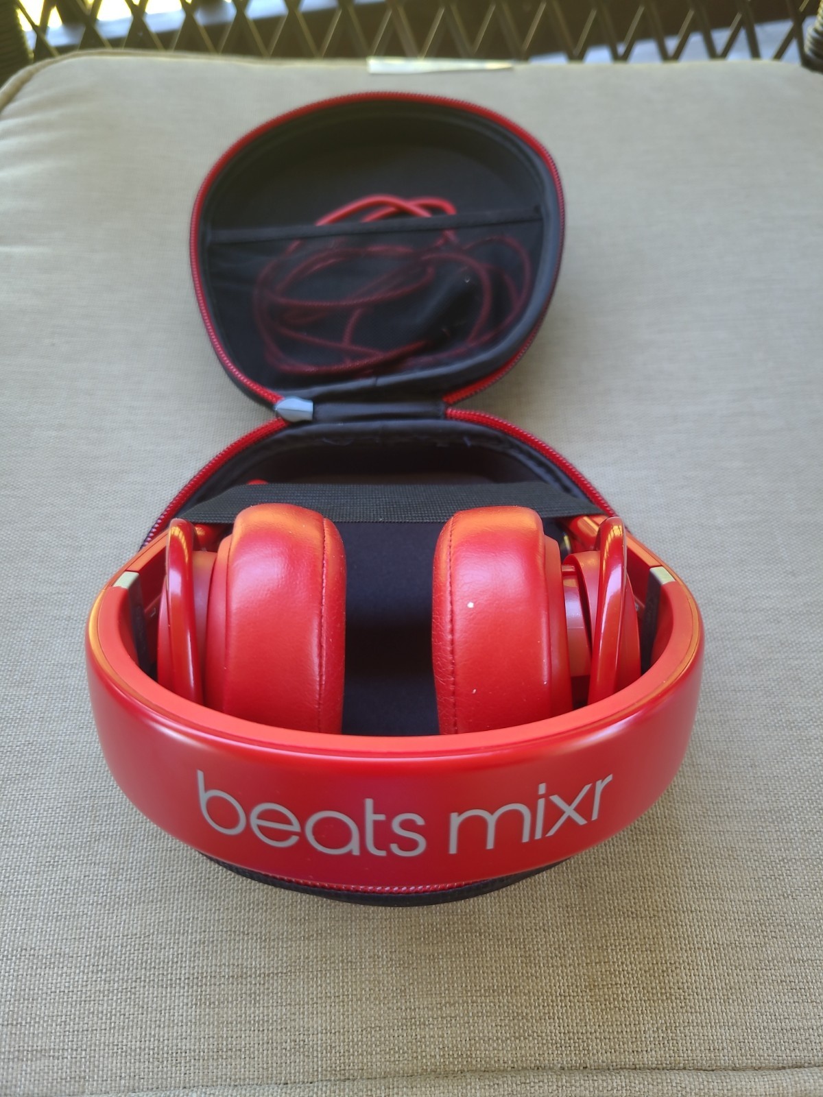 Beats Mixr Red DJ On-Ear Headphones –w/ Case & Cable, See Details