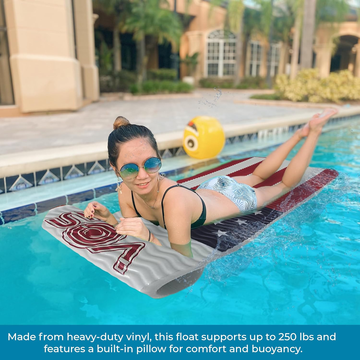 Infinity Lounger Effusion Float for Adults and Kids, Ultra Buoyant Water Floats