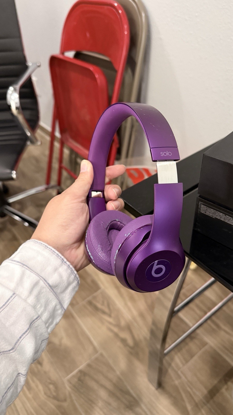 Beats by Dr. Dre Solo2 Royal Edition Imperial Violet Headphones 3.5mm Case