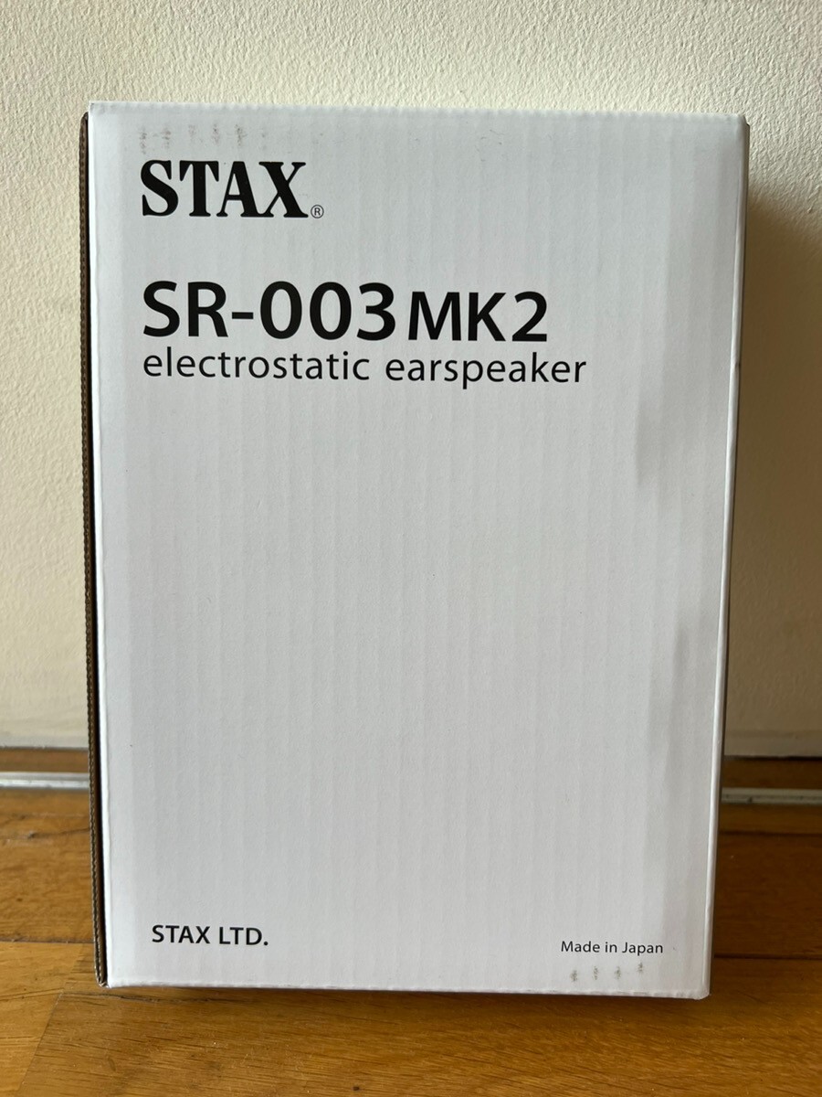 STAX SR-003MK2 ear speakers electro static Canal type headphone Fast Shipping!!