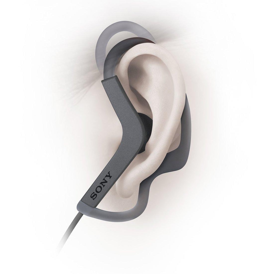 Sony MDR-AS210 Sports Loop Hanger In-ear Headphones Black NEW from Japan F/S