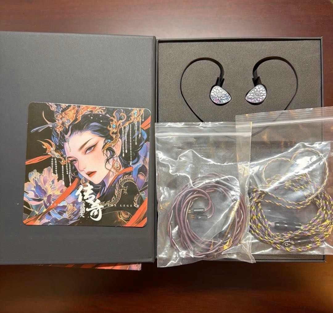 TANGZU Zetian Wu Legend Dual Planar In-Ear Monitors Hifi Earphones 4.4mm Used