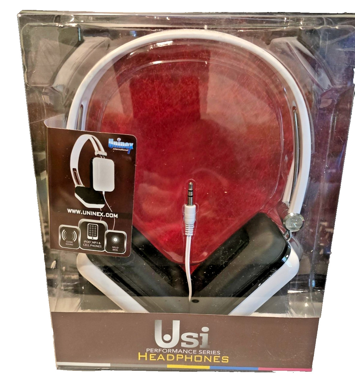 USI Wired Headphones Performance Series 3.5MM Plug 40MM Speakers 1.5 M Cable