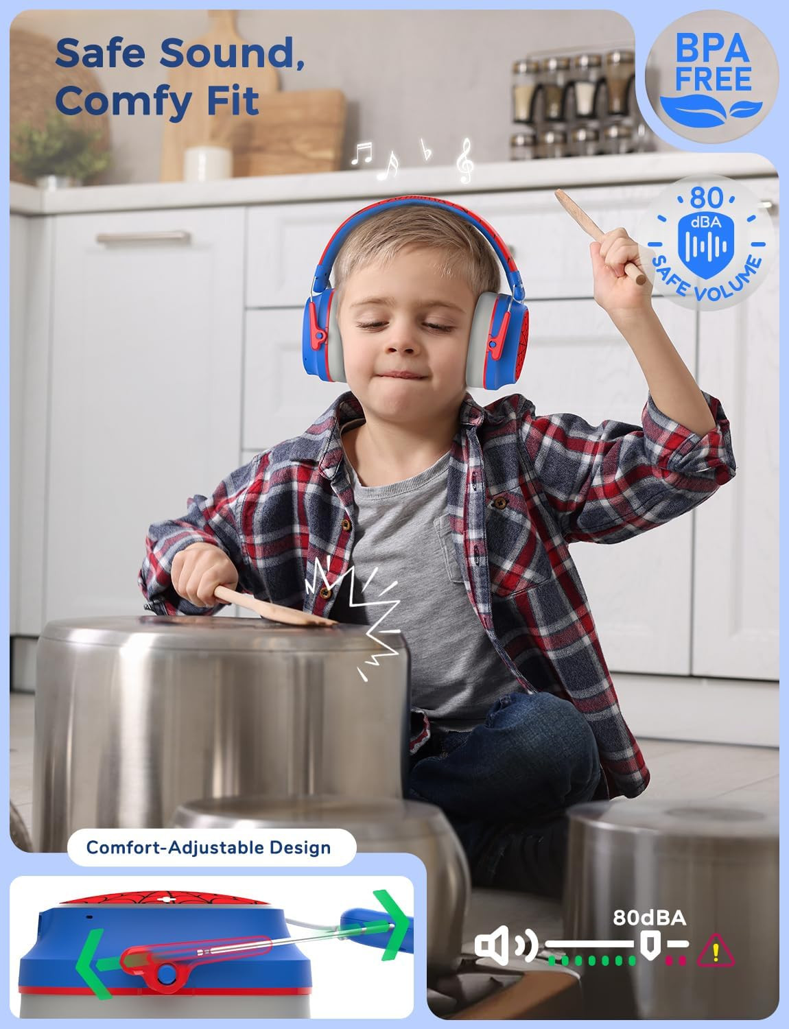 Noise Cancelling Headphones for Kids Adult Bluetooth Ear Protection | SafeSound